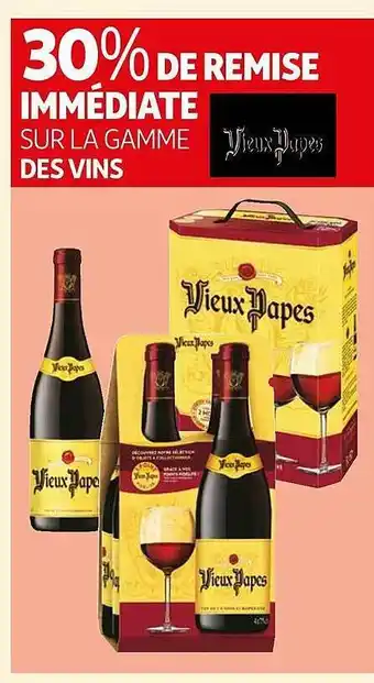 La gamme des vins vieux papes
