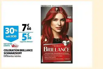 Auchan Coloration brillance schwarzkopf offre