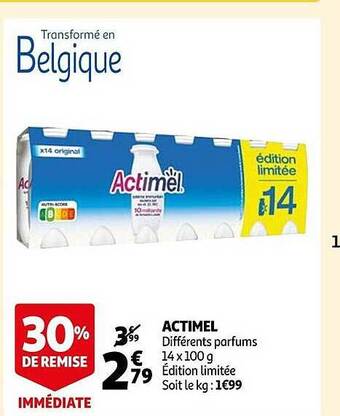 Auchan Actimel offre