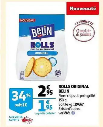 Auchan Rolls original belin offre