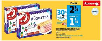 Auchan Bûchettes surgelées auchan offre