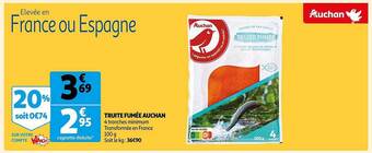 Auchan Truite fumée auchan offre