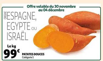 Auchan Patates douces offre