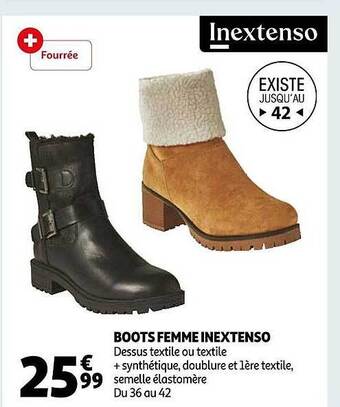 Boots femme inextenso