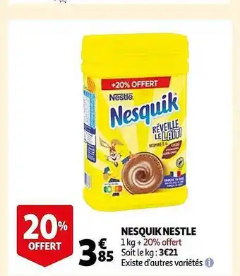 Auchan Nesquik nestlé offre