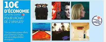 Auchan L'achat de 2 vinyles offre