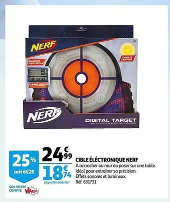 Auchan Cible électronique nerf offre