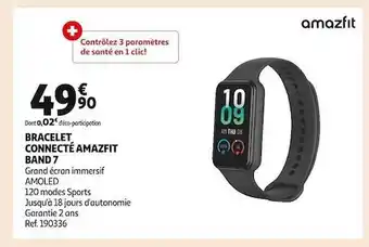 Auchan Bracelet connecté amazfit band 7 offre