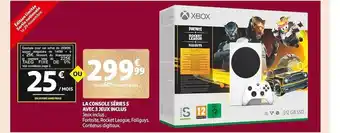 Auchan La console séries s avec 3 jeux inclus offre