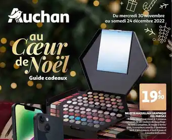 Auchan Palette maquillage graphique xxl parisax offre
