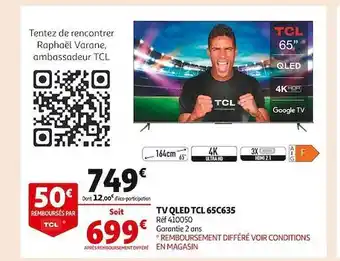 Auchan Tv qled tcl 65c635 offre