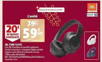 Auchan Jbl tune 710 bt offre