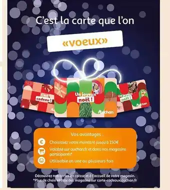 Auchan Carte auchan offre