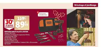 Auchan Perceuse sans fil black & decker offre