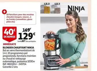 Auchan Blender chauffant ninja offre