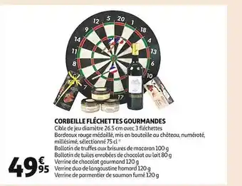 Auchan Corbeille fléchettes gourmandes offre