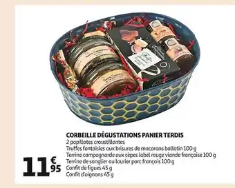 Auchan Corbeille dégustations panier terdis offre