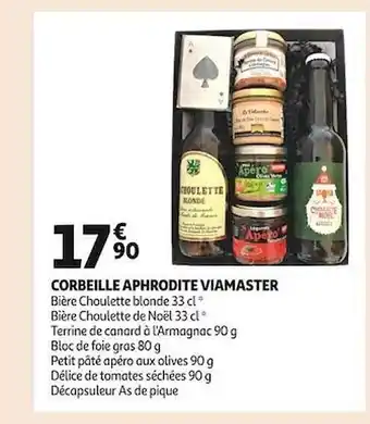 Auchan Corbeille aphrodite viamaster offre
