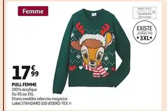 Auchan Pull femme offre