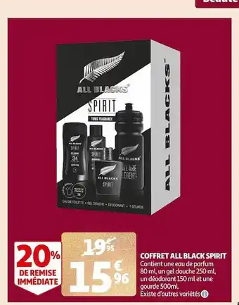 Auchan Coffret all black spirit offre