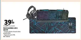 Auchan Pack gaming 4 en 1 qilive offre