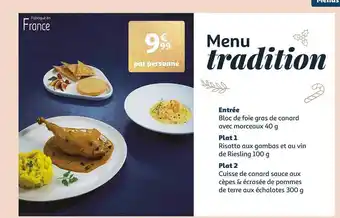 Auchan Menu tradition offre