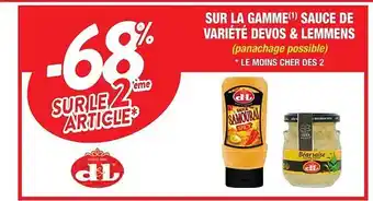 Cora x Carrefour La gamme sauce de variété devos & lemmens offre