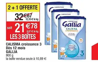 Calisma croissance 3 dès 12 mois gallia