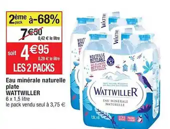 Cora x Carrefour Eau minérale naturelle plate wattwiller offre