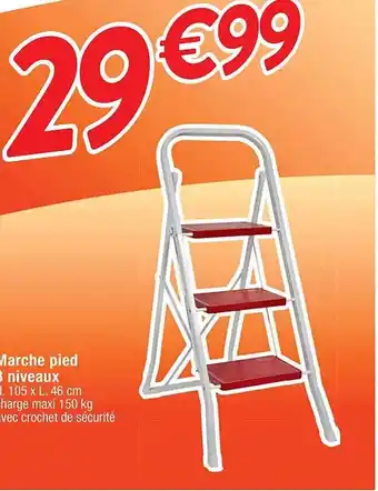 Cora x Carrefour Marche pied 3 niveaux offre