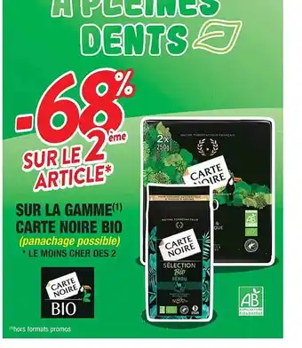 Cora x Carrefour La gamme carte noire bio offre