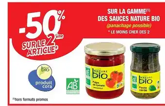 Cora x Carrefour La gamme des sauces nature bio offre