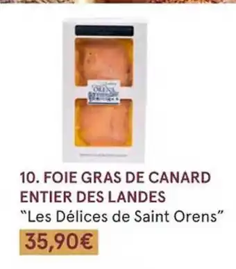Monoprix Foie gras de canard entier des landes offre