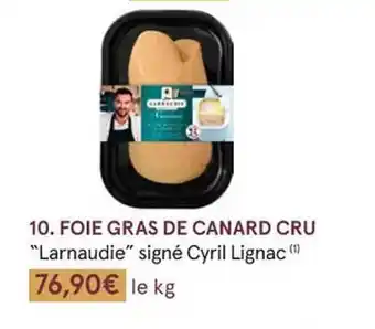 Monoprix Foie gras de canard cru offre