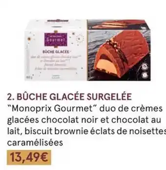 Monoprix Bûche glacée surelée offre