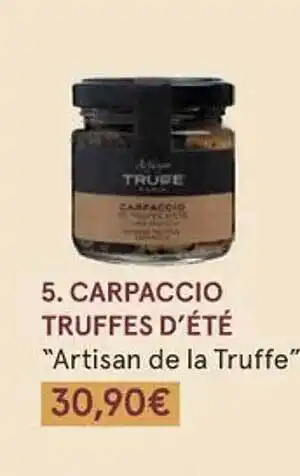Monoprix Carpaccio truffes d'été offre