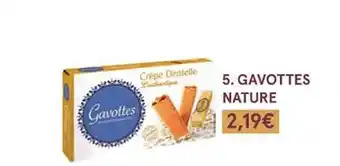 Monoprix Gavottes nature offre