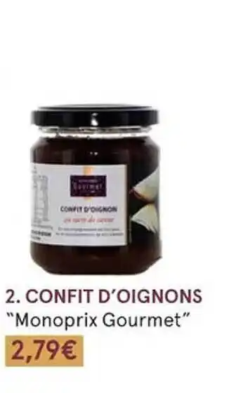 Monoprix Confit d'oignons offre