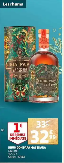 Auchan Rhum don papa masskara offre