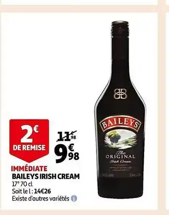 Auchan Baileys irish cream offre