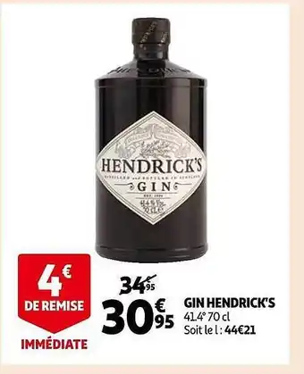 Auchan Gin hendrick's offre