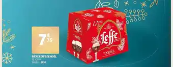 Auchan Bière leffe de noël offre