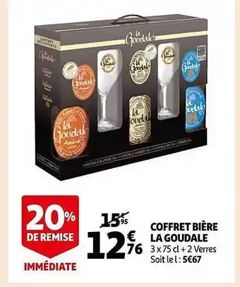 Auchan Coffret bière la goudale offre
