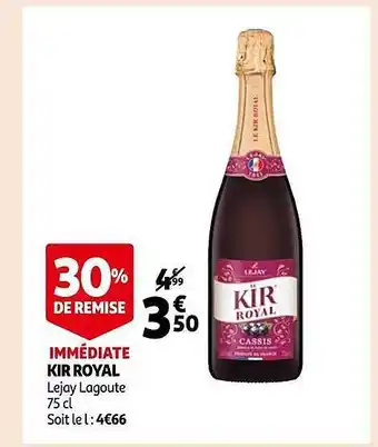 Auchan Kir royal lejay lagoute offre
