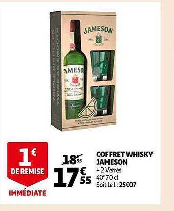 Auchan Coffret whisky jameson offre