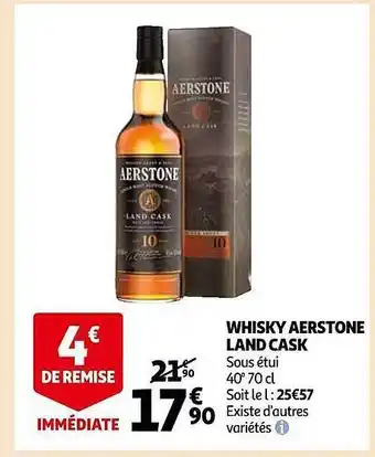 Auchan Whisky aerstone land cask offre