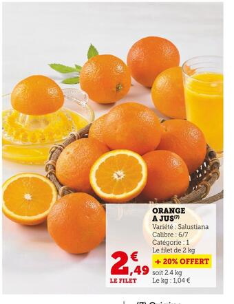 U Express Orange a jus offre