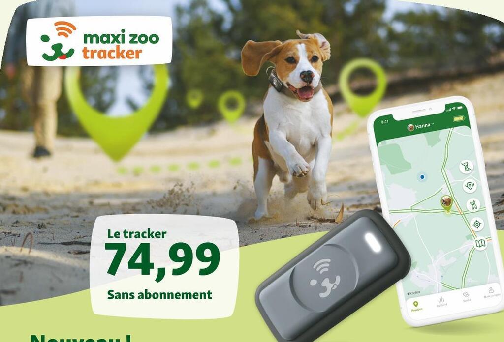 Promo Gps tracker d’activité pour chien chez Maxi Zoo