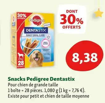 Maxi Zoo Pedigree snacks dentastix offre