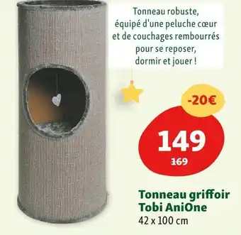 Maxi Zoo Anione tonneau griffoir tobi offre